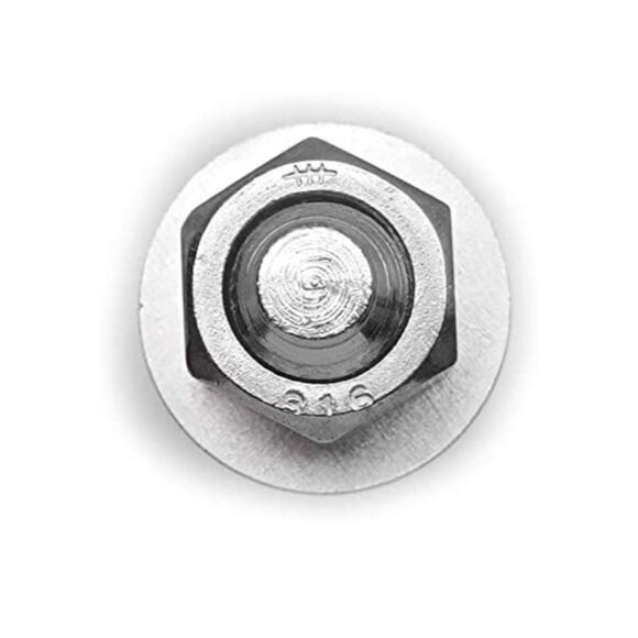 CONFAST 3/8” x 2-3/4” 316 Stainless Steel Wedge Anchor – Concrete Fastener Bolt, - Picture 2 of 5